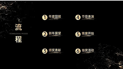 并列关系6项PPT目录页