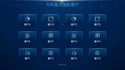 并列关系多项PPT图文页