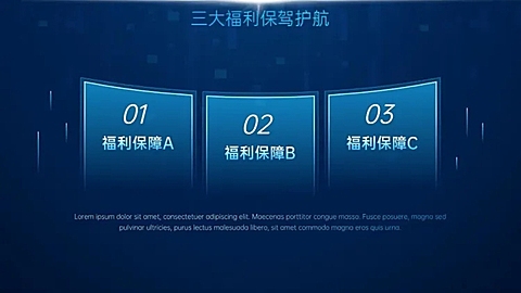 并列关系3项PPT图文页