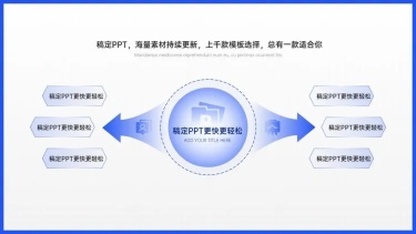 对比关系发散汇聚关系6项PPT图文页