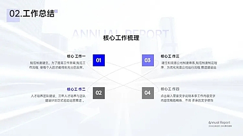 并列关系4项PPT图文页