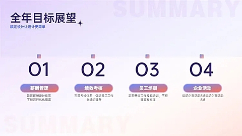 并列关系4项PPT图文页