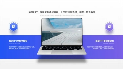 对比关系2项PPT图文页