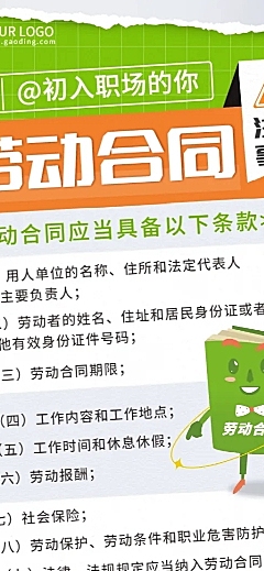 劳动节节日科普劳动法排版长图海报