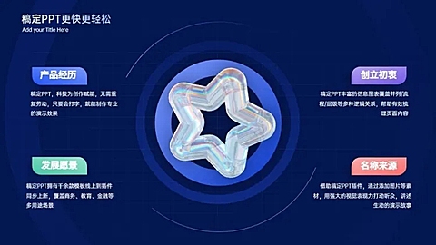 并列关系4项PPT图文页