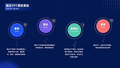 并列关系4项PPT图文页