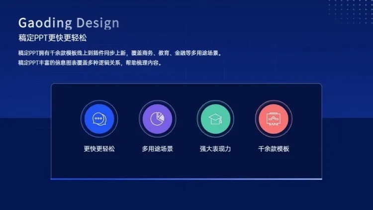 并列关系4项PPT图文页预览效果