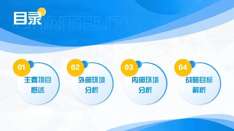 并列关系4项PPT图文页预览效果
