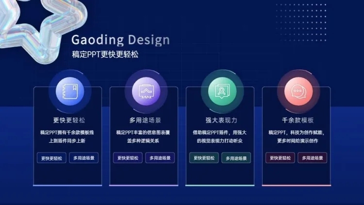 并列关系4项PPT图文页预览效果
