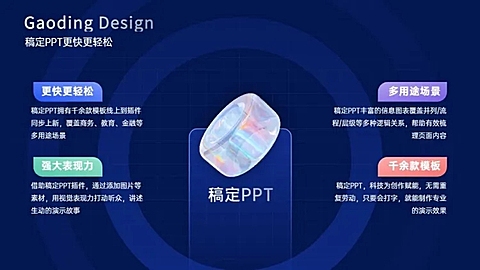 并列关系4项PPT图文页
