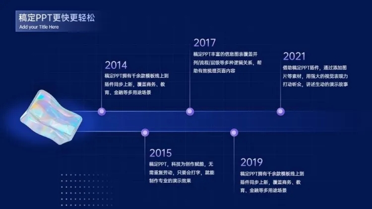 递进关系5项PPT图文页预览效果