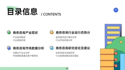 并列关系4项PPT图文页