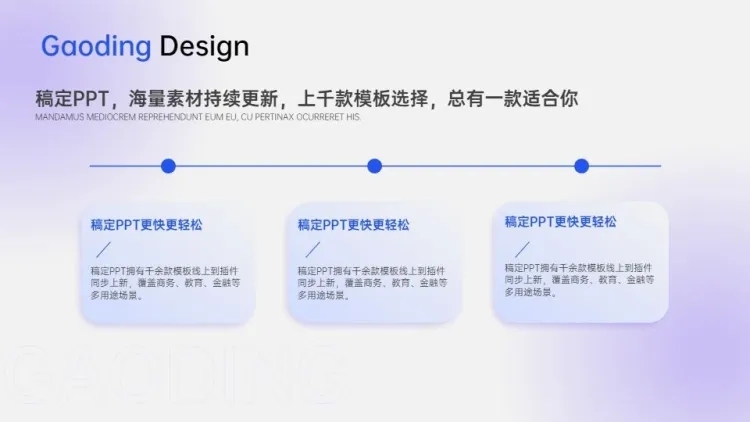 并列关系3项PPT图文页预览效果