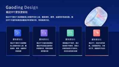 并列关系4项PPT图文页