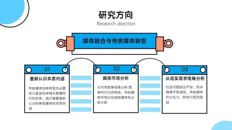 总分关系并列关系3项PPT图文页预览效果