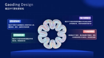 并列关系4项PPT图文页