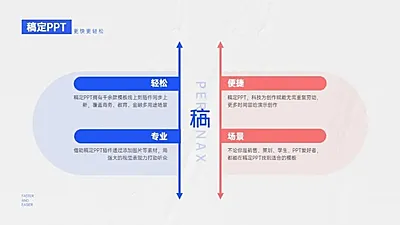 并列关系4项PPT图文页