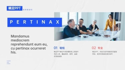 并列关系2项PPT图文页
