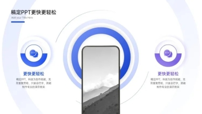 总分关系2项PPT图文页