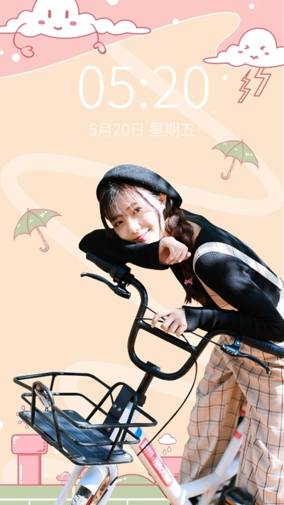 趣味人物晒照手机壁纸