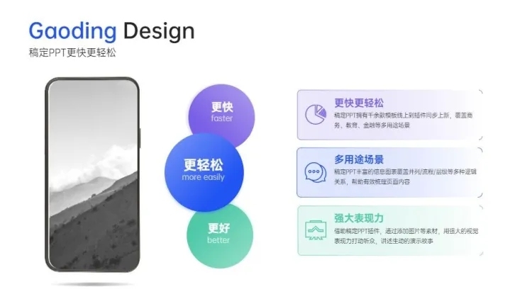 并列关系3项PPT图文页预览效果