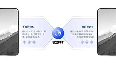 总分关系2项PPT图文页