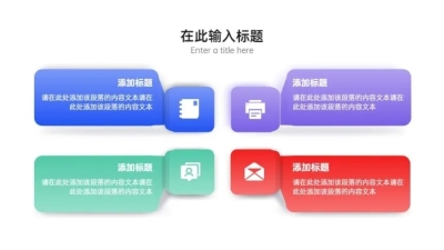 SWOT分析列表4项PPT内容页