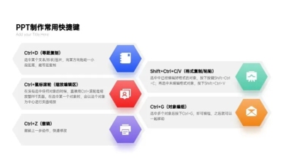 并列关系5项PPT图文页
