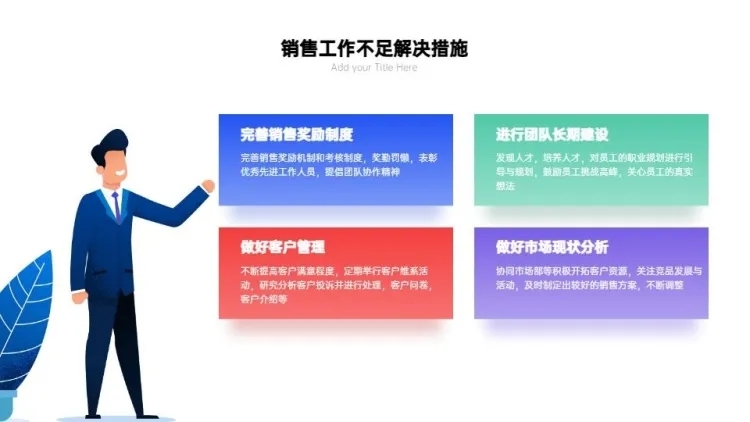 并列关系4项PPT图文页预览效果