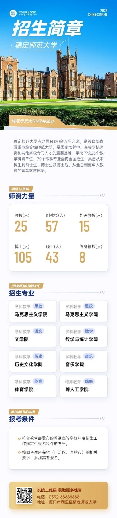 师范大学招生简章文章长图