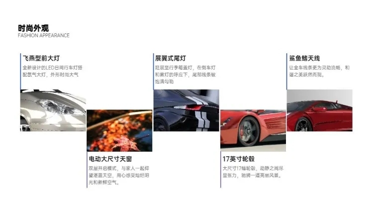 并列关系5项PPT图文页预览效果