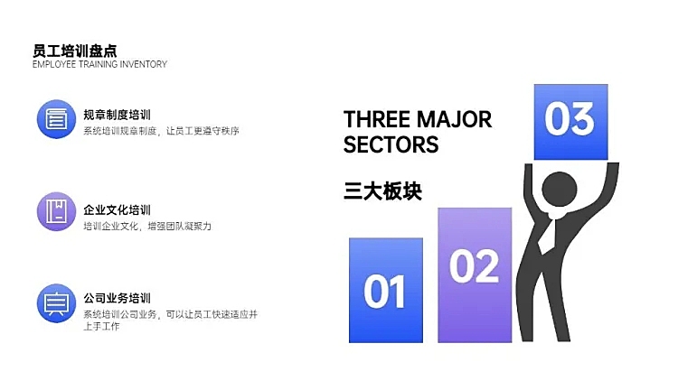 并列关系3项PPT图文页