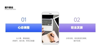 并列关系2项PPT图文页