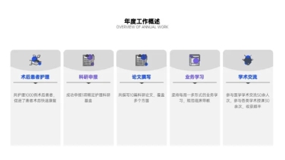 并列关系5项PPT图文页