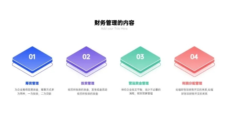 并列关系4项PPT图文页预览效果