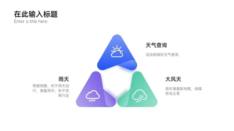 列表3项PPT内容页预览效果