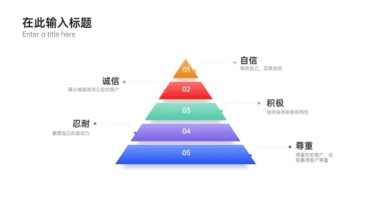 棱锥5项PPT内容页预览效果