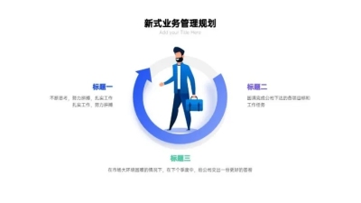 并列关系3项PPT图文页