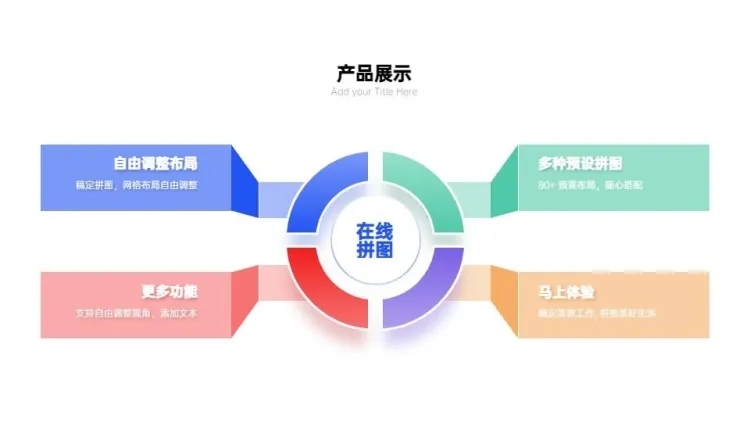 并列关系4项PPT图文页预览效果