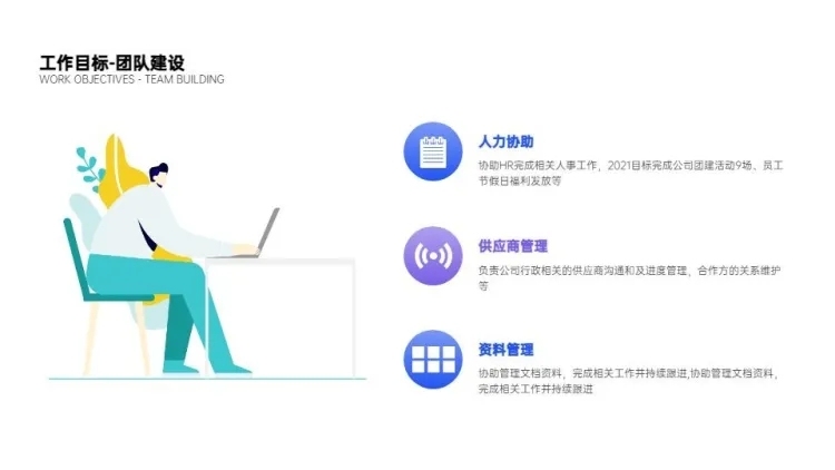 并列关系3项PPT图文页预览效果