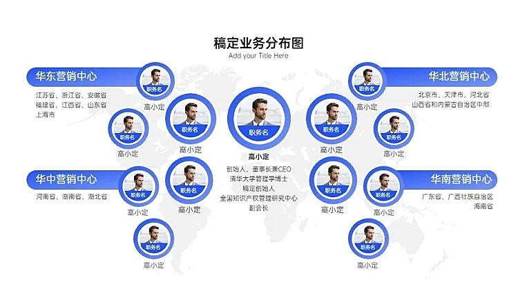 发散汇聚关系多项PPT图文页