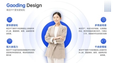 并列关系4项PPT图文页