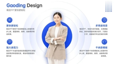 并列关系4项PPT图文页