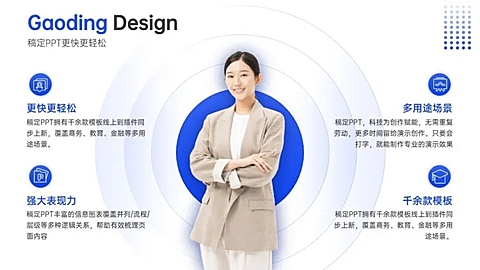 并列关系4项PPT图文页