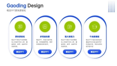 并列关系4项PPT图文页