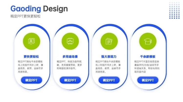 并列关系4项PPT图文页预览效果