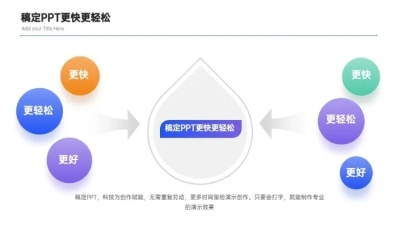递进关系6项PPT图文页