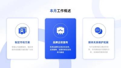 并列关系3项PPT图文页