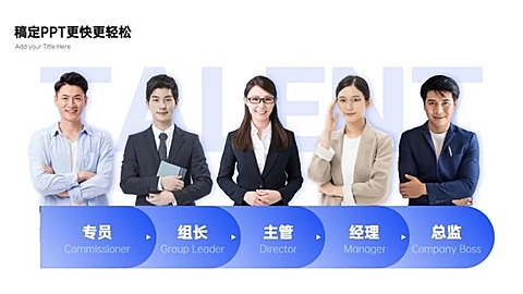 并列关系5项PPT图文页