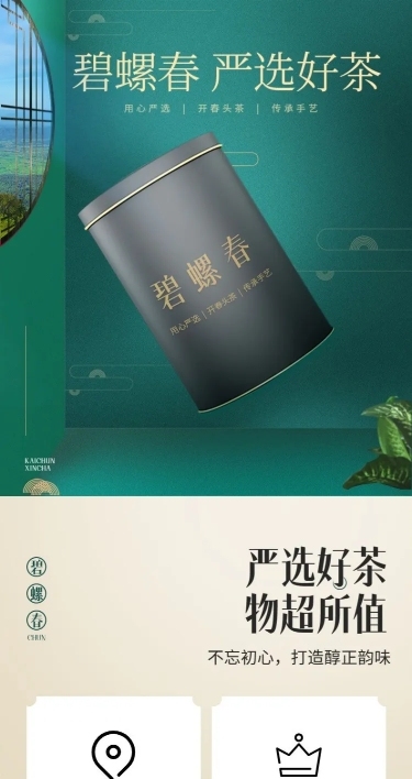 简约精致食品茶叶详情页